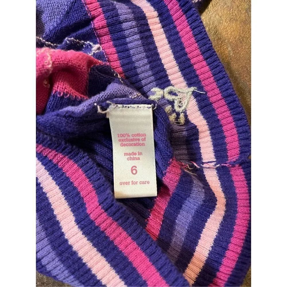 Justice Girls Button Up Cardigan Size 6 - Picture 6 of 8
